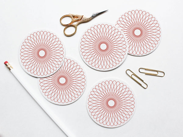 Spirograph Coaster Set