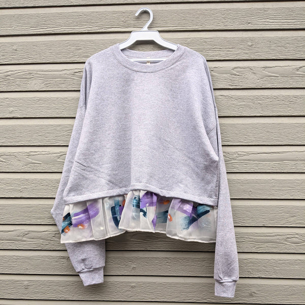 Painted Cropped Sweatshirt