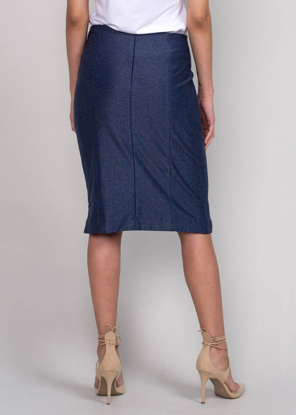 Herringbone Pencil Skirt