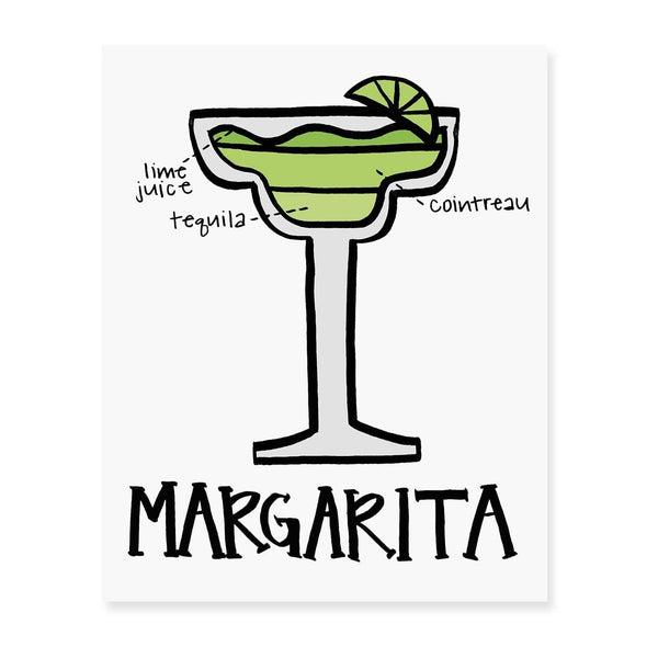 Margarita Diagram Art Print