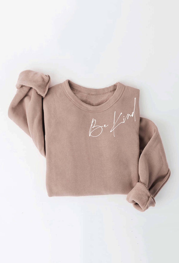 Be Kind Graphic Sweatshirt - Mauve