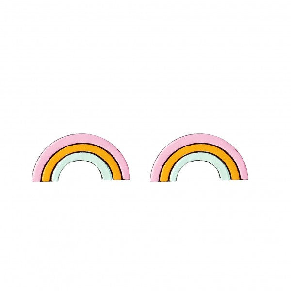 70s Pastel Rainbow Studs