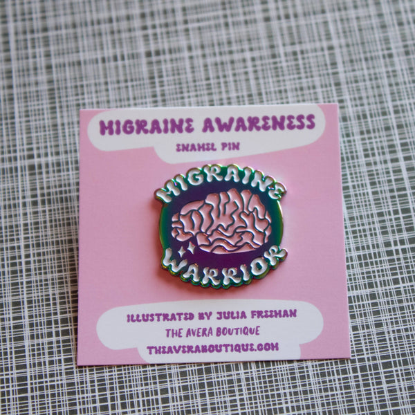 Migraine Warrior Enamel Pin - 3