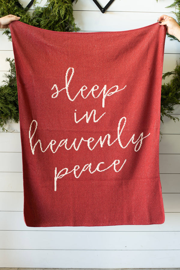 Sleep in Heavenly Peace Baby Throw Blanket