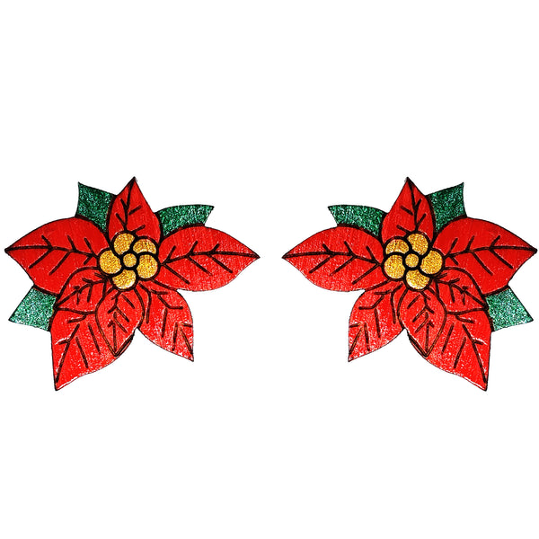 Poinsettia Studs - 1