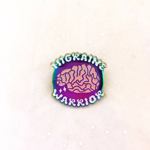 Migraine Warrior Enamel Pin - 1