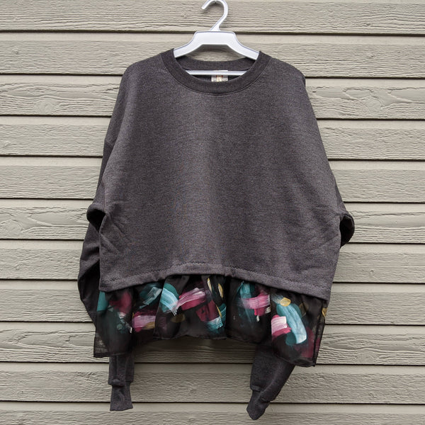 Painted Cropped Sweatshirt