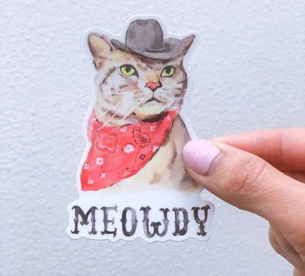 Meowdy Cat Sticker